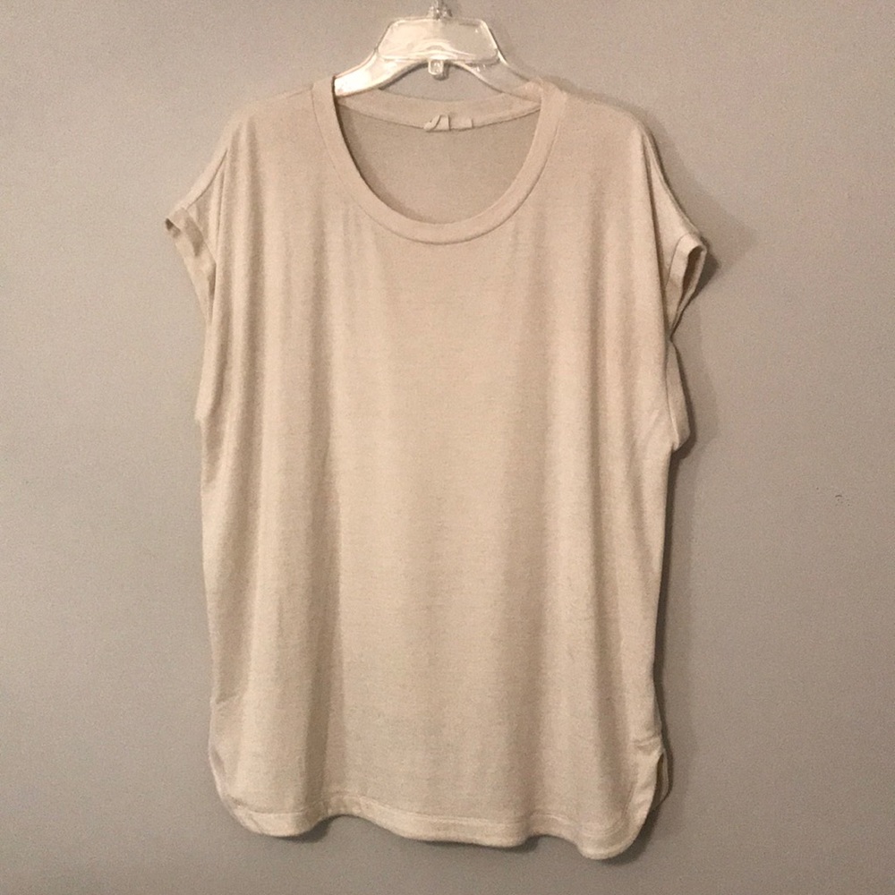 boxy cream knitted gap top